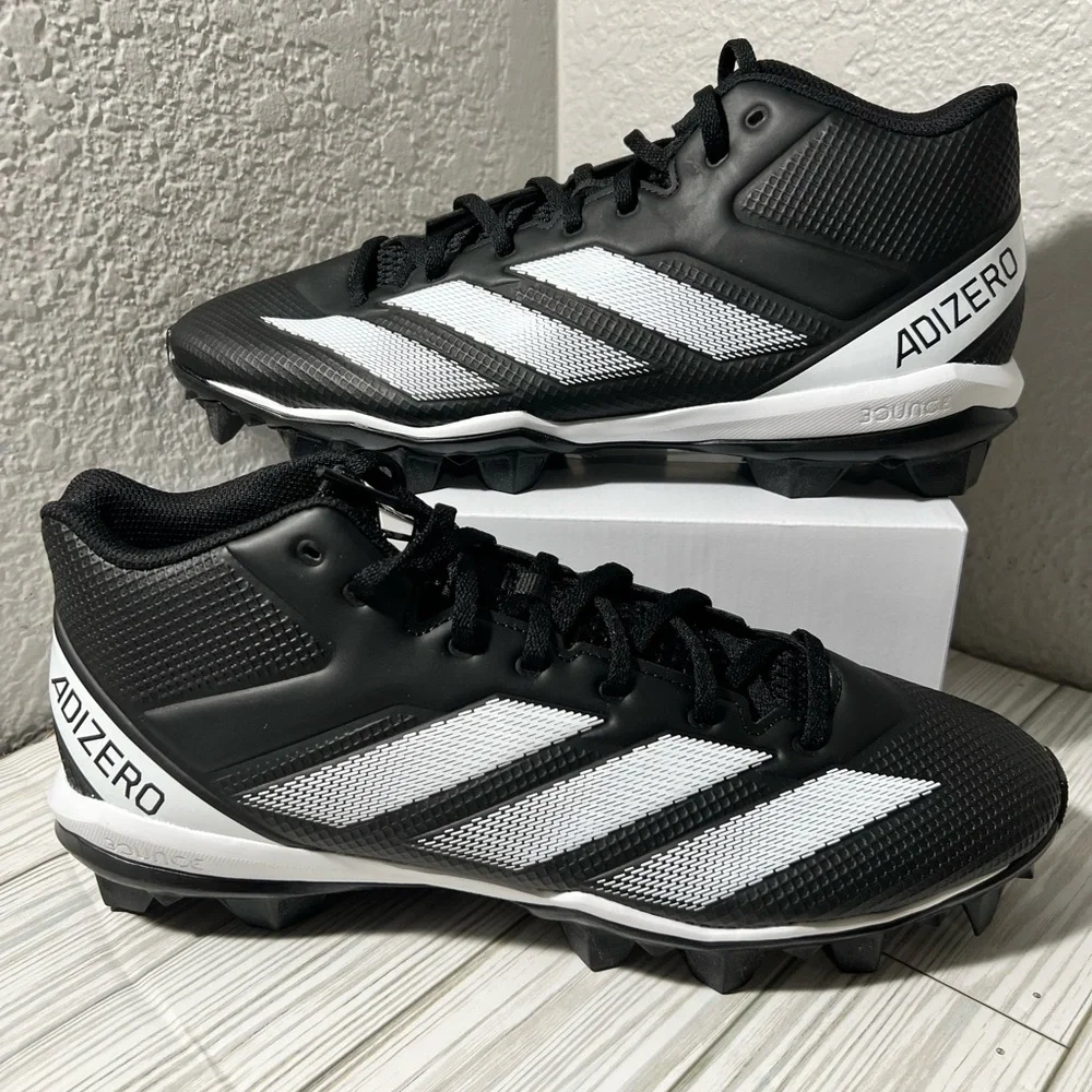 Adidas‎ Adizero impact .2 molded rubber men’s football cleats IF5102 black 11.5